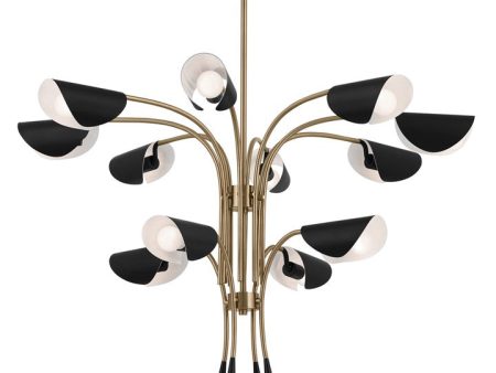 Arcus 46.25  12-Light Chandelier Cheap