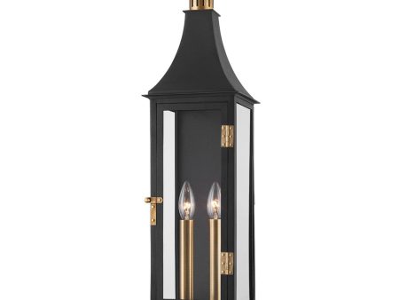 Wes 2-Light Exterior Wall Sconce For Cheap