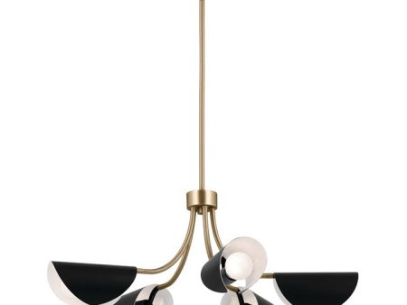 Arcus 29.25  5-Light Chandelier   Semi Flush Mount (Convertible) Online now