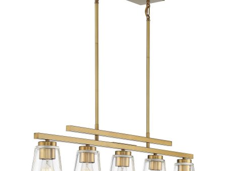 Calhoun 5-Light Linear Chandelier For Discount