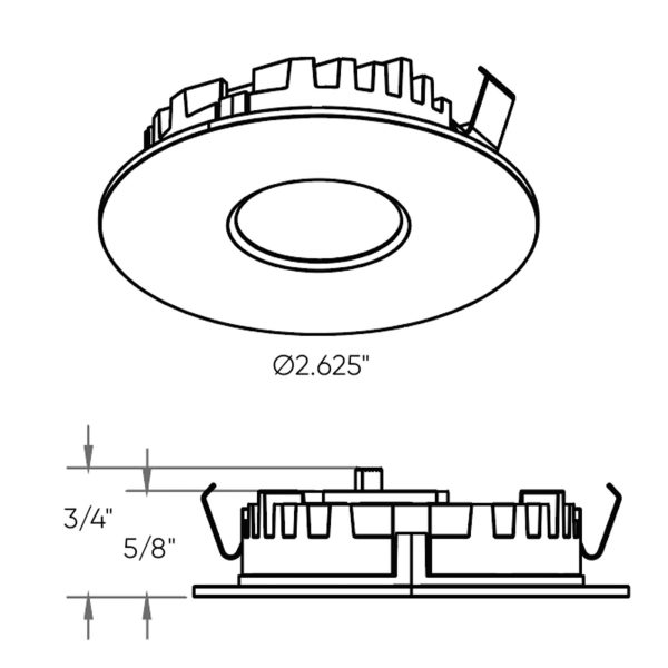 12V LED Recessed Superpuck 5CCT on Sale