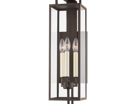 Beckham 3-Light Exterior Wall Sconce Online now