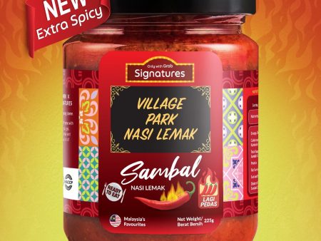 Grab Signature Village Park Lagi Pedas Nasi Lemak Sambal 225g Online now