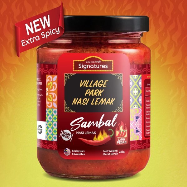 Grab Signature Village Park Lagi Pedas Nasi Lemak Sambal 225g Online now