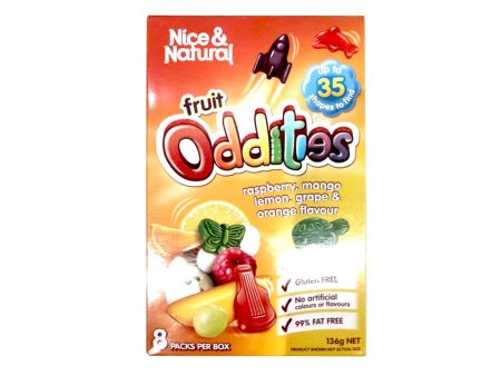 Nice and Natural Fruit Oddities Gummy Snacks 136g Discount