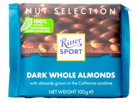 Ritter Sport Dark Whole Almonds 100g Online Hot Sale