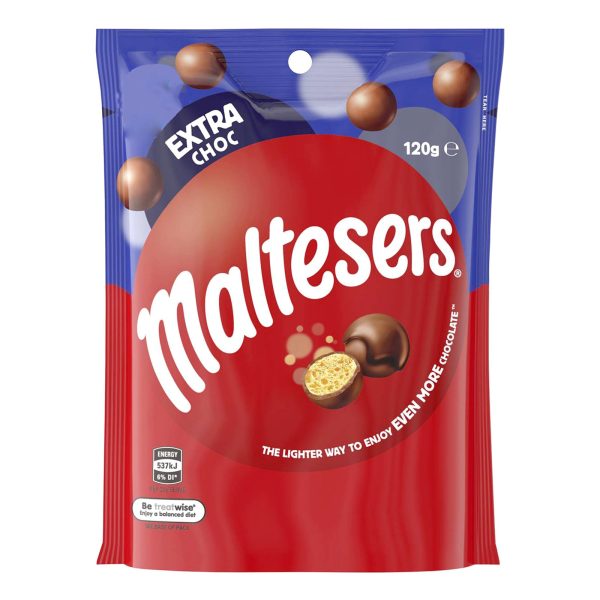 Maltesers Extra Chocolate Pouch 120g Online now