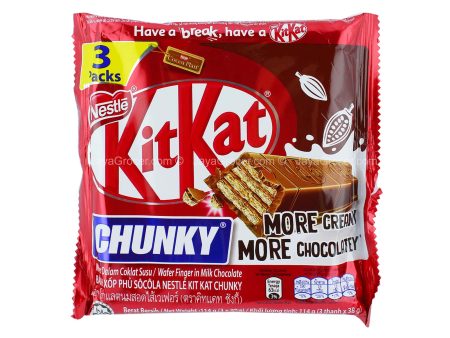 Kit Kat Chunky Chocolate Wafer Multipack 38g x 3 on Sale