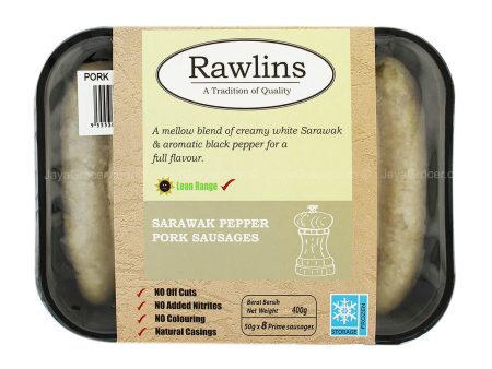 [NON-HALAL] Rawlins Sarawak Pepper Pork Sausages 400g Online