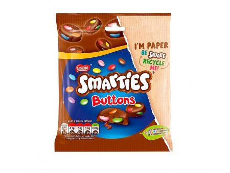 Nestle Smarties Buttons Milk Bag 90g Online now