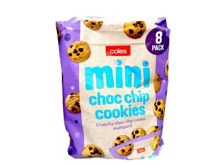 Coles Multipack Mini Chocolate Chip Cookies 1pack on Sale